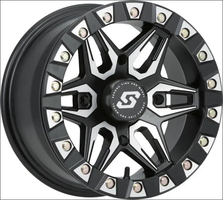 Sedona Split 6 Beadlock Wheel - Black/Machined