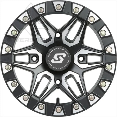 Sedona Split 6 Beadlock Wheel - Black/Machined - Wheels