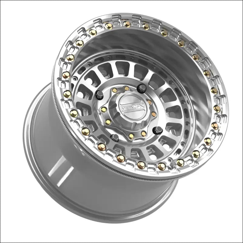 Sicario Beadlock | Gloss Silver Machined - 15x10 | 0mm/5 + 5 | 4x156 | 78916 (Kawasaki / Polaris / Yamaha 2019+ / Speed)