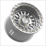 Sicario Beadlock | Gloss Silver Machined - 15x10 | 0mm/5 + 5 | 4x156 | 78916 (Kawasaki / Polaris / Yamaha 2019+ / Speed)