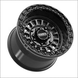 Sicario Beadlock | Satin Black w/ Gloss Ring - 15x10 | 0mm/5 + 5 | 4x156 | 78917 (Kawasaki / Polaris / Yamaha 2019+