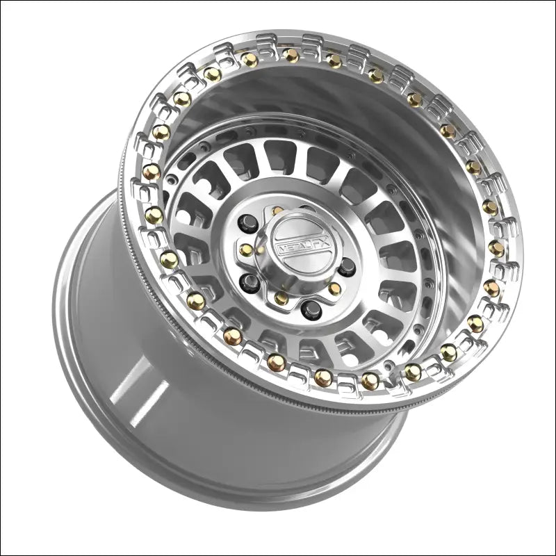 Sicario R Beadlock | Gloss Silver Machined - 15x10 | +0mm/5 + 5 | 5x4.5 | 78919 (Polaris 5-Lug / Segway Super Villain