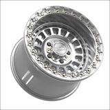Sicario R Beadlock | Gloss Silver Machined - 15x10 | +0mm/5 + 5 | 5x4.5 | 78919 (Polaris 5-Lug / Segway Super Villain