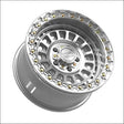 Sicario R Beadlock | Gloss Silver Machined - 15x8 | +0mm/4 + 4 | 5x4.5 | 78907 (Polaris 5-Lug / Segway Super Villain