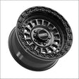 Sicario R Beadlock | Satin Black w/ Gloss Ring - 15x8 | +0mm/4 + 4 | 5x4.5 | 78908 (Polaris 5-Lug / Segway Super