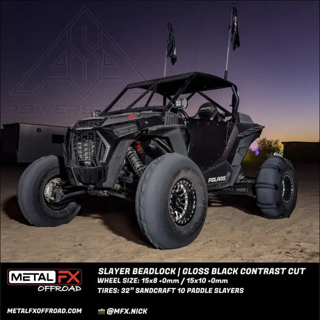 Slayer Beadlock | Gloss Black Contrast Cut - Wheels