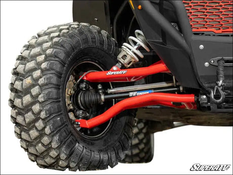Super ATV Polaris RZR XP Turbo Atlas Pro 1.5’’ Forward Offset A-Arms - Keller Performance / Red