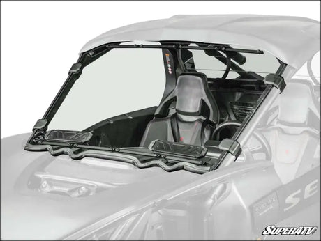 SuperATV ’23+ Segway Villain Vented Full Windshield - Front Windshields