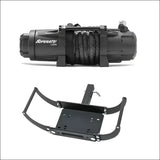 SuperATV Black Ops 12000 Synthetic Rope Winch & 2" Receiver Mount Plate