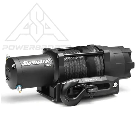 SuperATV Black Ops 6000 Synthetic Rope Winch & Wireless Remote