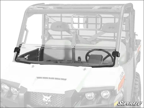 SuperATV Bobcat UV34 Half Windshield - Scratch Resistant Polycarbonate - Clear