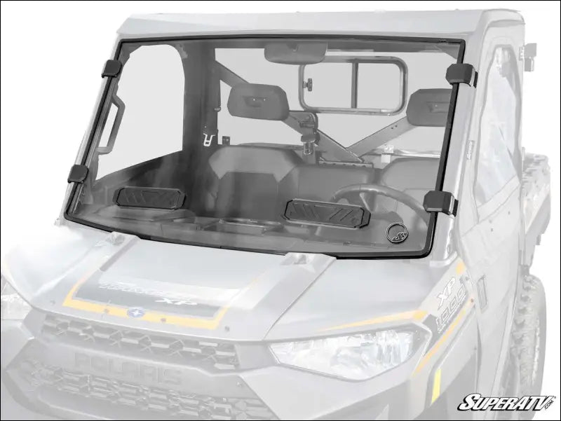 SuperATV Bobcat UV34 Vented Full Windshield - Scratch Resistant Polycarbonate - Dark Tint