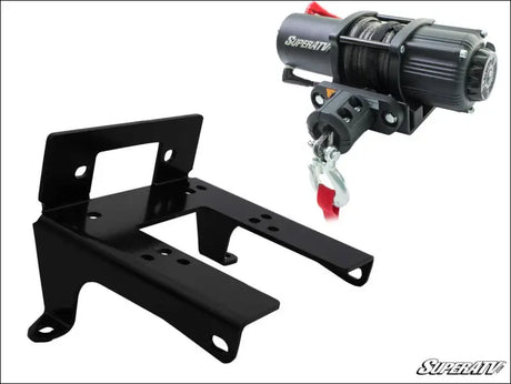 SuperATV Can-Am Commander 800/1000 Winch Mounting Plate - 2010-2020 / 3500 lb