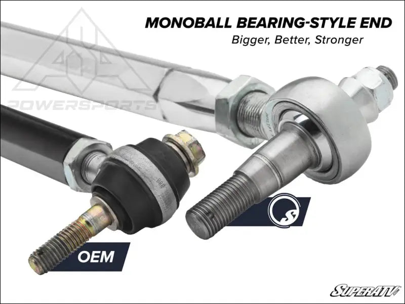 SuperATV Can-Am Defender HD8 Rackboss 2.0 Z-Bend Tie Rod Kit - Rods
