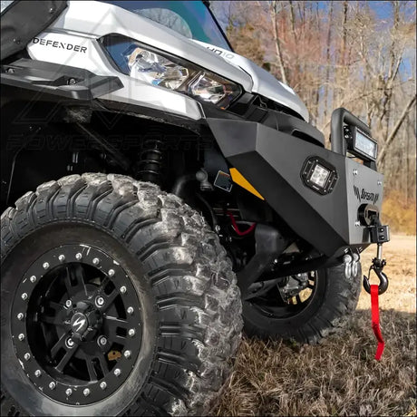 SuperATV Can-Am Defender Heavy Weight Front Bumper - Winch Ready - Bumpers