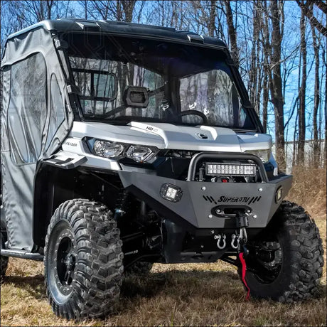 SuperATV Can-Am Defender Heavy Weight Front Bumper - Winch Ready - Bumpers