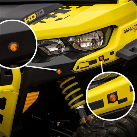 SuperATV Can-Am Defender Turn Signal & Horn Kits - Deluxe Plug Play Kit - 2020 + Models / Add Plate Bracket