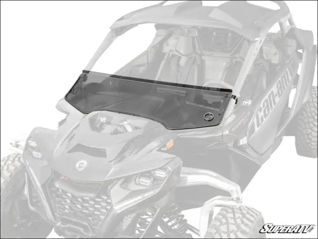 SuperATV Can-Am Maverick R Scratch-Resistant Half Windshield