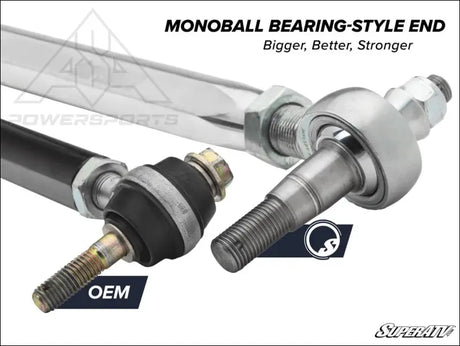 SuperATV Can-Am Maverick X3 RackBoss 2.0 Billet Hex Tie Rod Kit - Rods