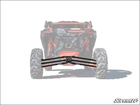 SuperATV Can-Am Maverick X3 Tubed Radius Arms - Complete Kit (6 Rods) / 72 Inch Wide / Black - Rods