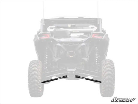 SuperATV Can-Am Maverick X3 Tubed Radius Arms - Lower (2 Rods) / 64 Inch Wide / Black - Rods