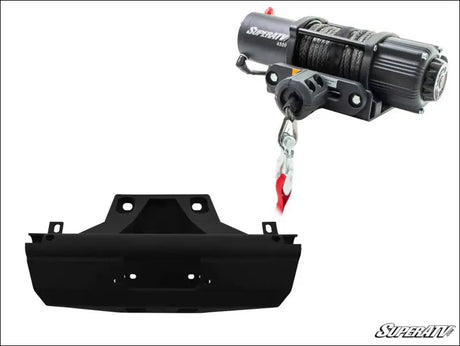 SuperATV Can-Am Maverick X3 Winch Mount Plate Kit - 72 Inch Wide / No, just the / 4500 lb