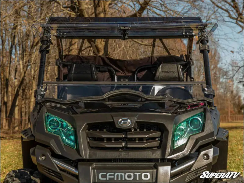 SuperATV CFMOTO UForce 800 Scratch-Resistant Flip Windshield