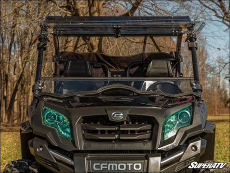 SuperATV CFMOTO UForce 800 Scratch-Resistant Flip Windshield