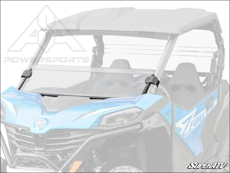 SuperATV CFMOTO ZForce 800 Trail Scratch-Resistant Half Windshield
