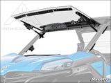 SuperATV CFMOTO ZForce 950 Trail Scratch-Resistant Flip Windshield