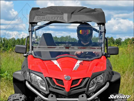 SuperATV CFMOTO ZForce Scratch Resistant Flip Windshield