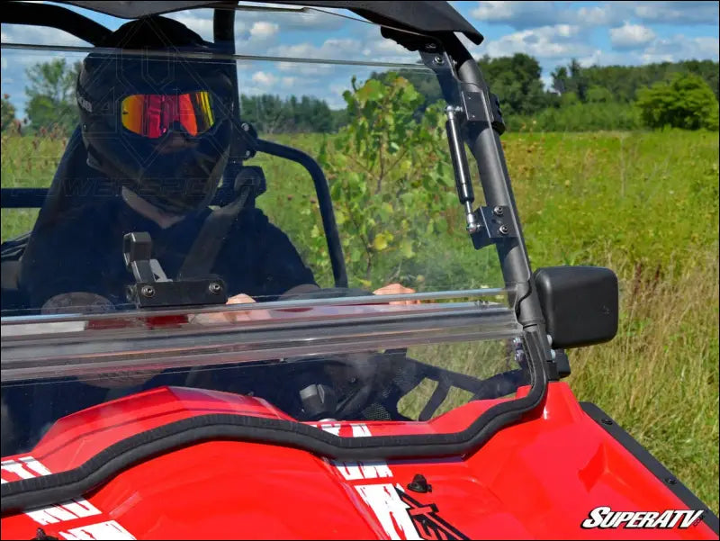 SuperATV CFMOTO ZForce Scratch Resistant Flip Windshield