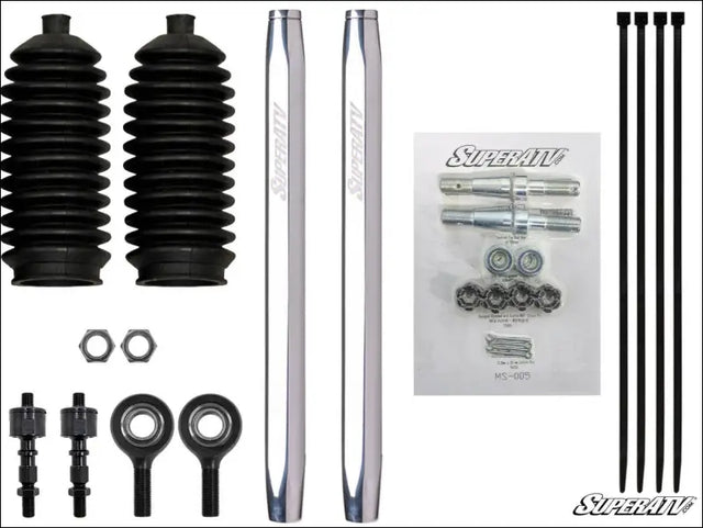 SuperATV Honda Pioneer 1000 Billet Aluminum Hex Tie Rod Kit - Rods