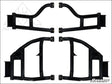 SuperATV Honda Pioneer 1000 High Clearance 1.5’’ Offset Rear A-Arms