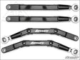 SuperATV Honda Talon 1000X High-Clearance Boxed Radius Arms - Rods