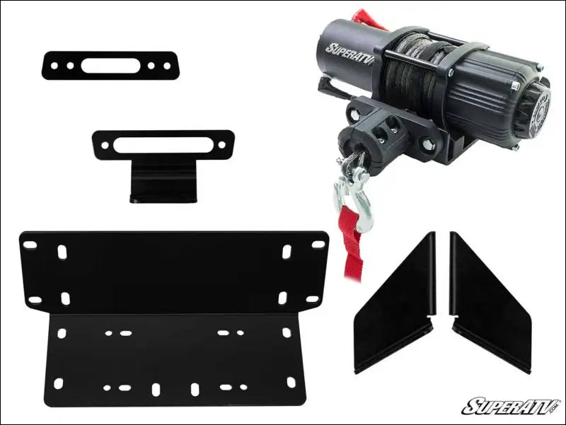 SuperATV Kawasaki Teryx Winch Mounting Plate - 3500 lb