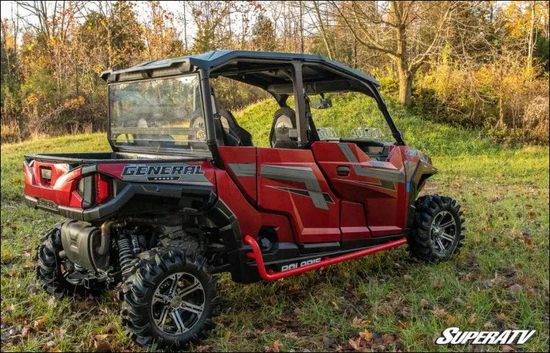 SuperATV Polaris General 4 Heavy Duty Nerf Bars - Black