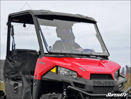 SuperATV Polaris Ranger Midsize Scratch Resistant Flip Windshield