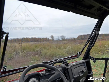 SuperATV Polaris Ranger Midsize Scratch Resistant Flip Windshield