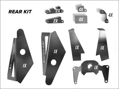 SuperATV Polaris Ranger XP 1000 Weld-In Gusset Kit - Parts & Accessories