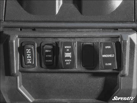 SuperATV Polaris Ranger XP 900 Powered Flip Windshield