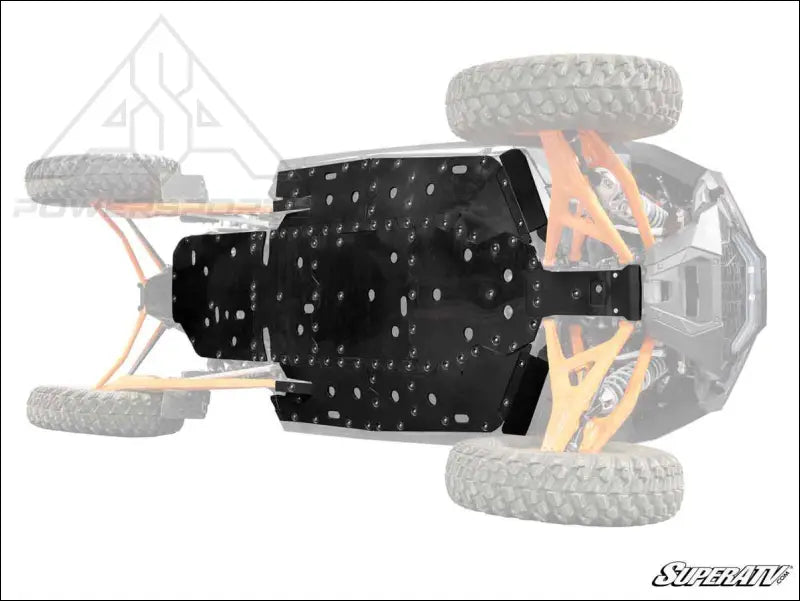 SuperATV Polaris RZR Pro R 4 Full Skid Plate - Plates