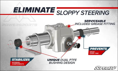 SuperATV Polaris RZR S 1000 Rackboss 2.0 Rack & Pinion - and Pinions