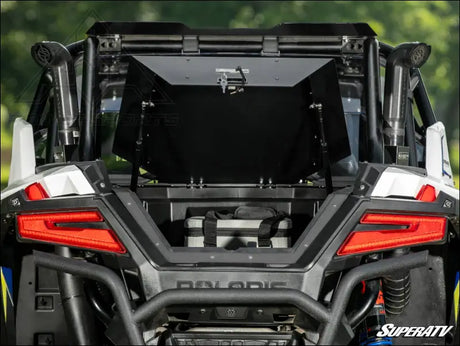 SuperATV Polaris RZR Turbo R Trunk Bed Enclosure - Cargo Management