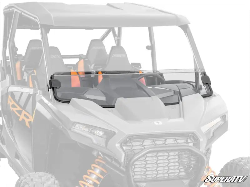 SuperATV Polaris RZR XP 1000 Half Windshield - 2024 + / Standard Polycarbonate - Dark Tint