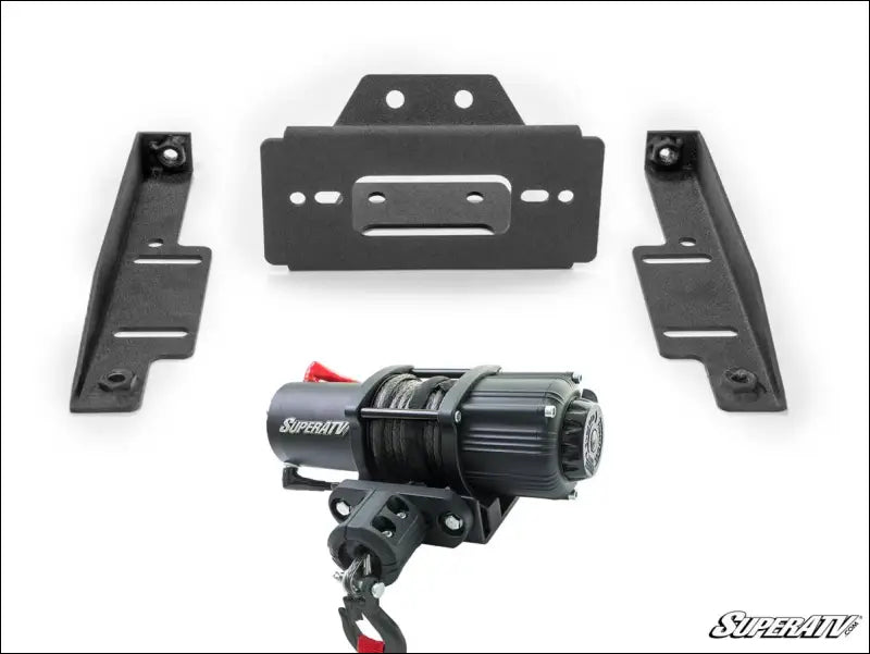 SuperATV Polaris RZR XP 900 Winch Mounting Plate - 3500 Lb. / Yes