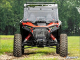 SuperATV Polaris RZR XP Scratch-Resistant Flip Windshield - Standard Polycarbonate - Clear