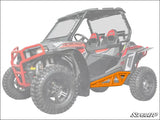 SuperATV Polaris RZR XP Turbo Heavy Duty Tube Rock Sliders - Orange - Nerf Bars