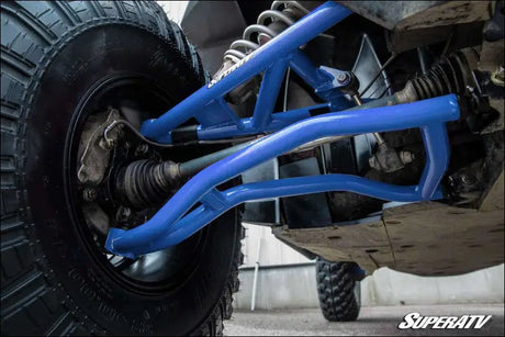 SuperATV Polaris RZR XP Turbo High Clearance 1.5’’ Forward Offset A-Arms - Voodoo Blue