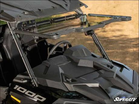 SuperATV Polaris RZR XP Turbo Maxdrive Power Flip Windshield